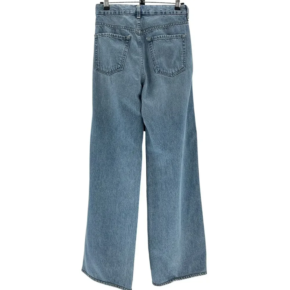 Citizens Of Humanity Pleated Blue Petra Denim Jeans Size 24 - Picture 3 of 4